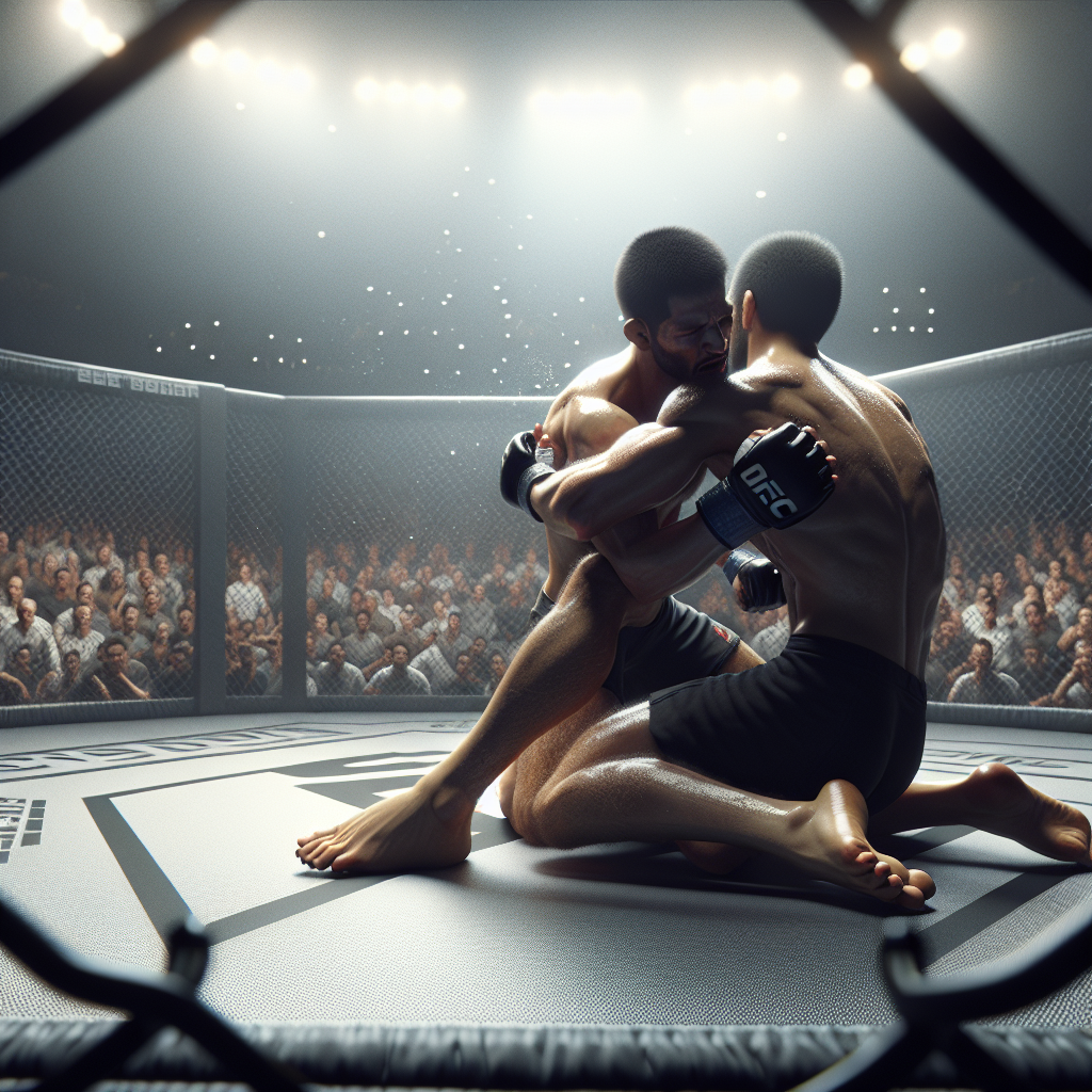 Обзор ММА: клинч у сетки, атмосфера арены UFC и Bellator.